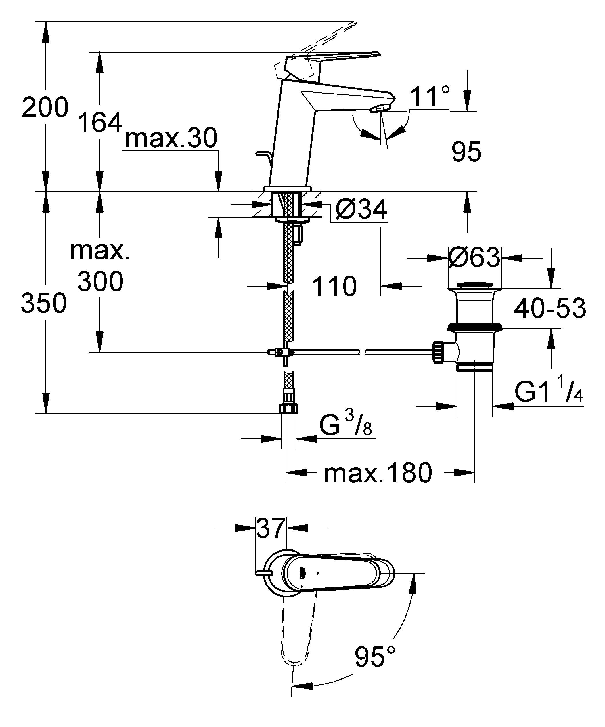 ��������� ��� �������� Grohe Eurodisc Cosmopolitan 2338920E