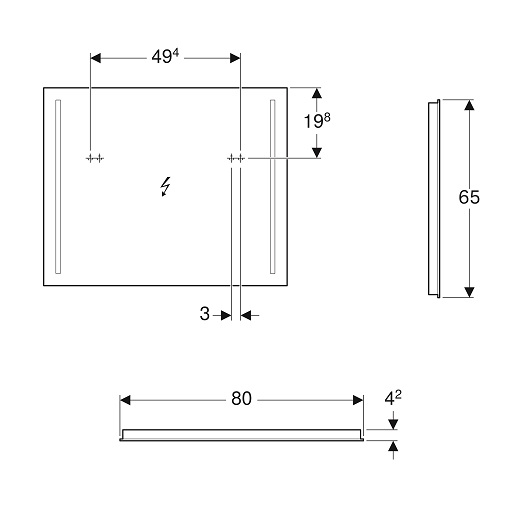 ������� Geberit Option 80x65 500.588.00.1 � ����������