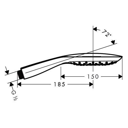 ������ ��� Hansgrohe Raindance Select E 150 3jet �����/���� 26550400