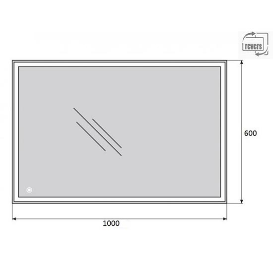 ������� BelBagno Spc 100x60 SPC-GRT-1000-600-LED-TCH