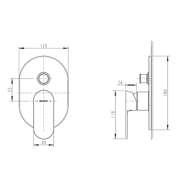 ��������� ��� ����� Bravat Gina PB865104CP-2-ENG